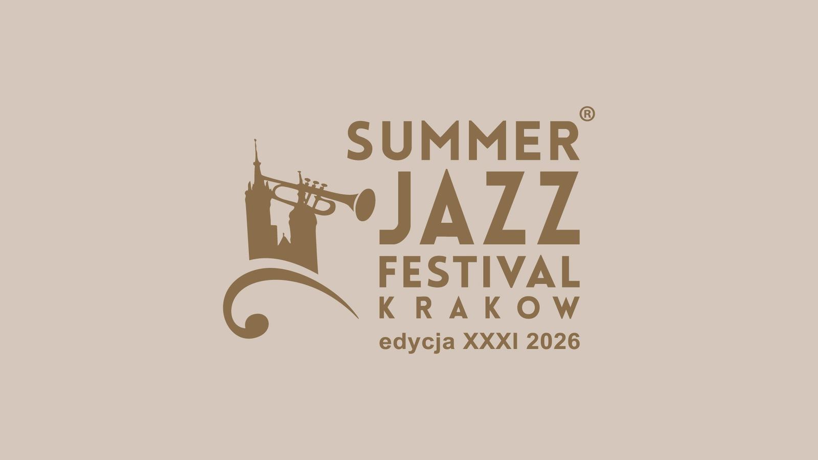 Official 31st Summer Jazz Festival Krakow logo artwork