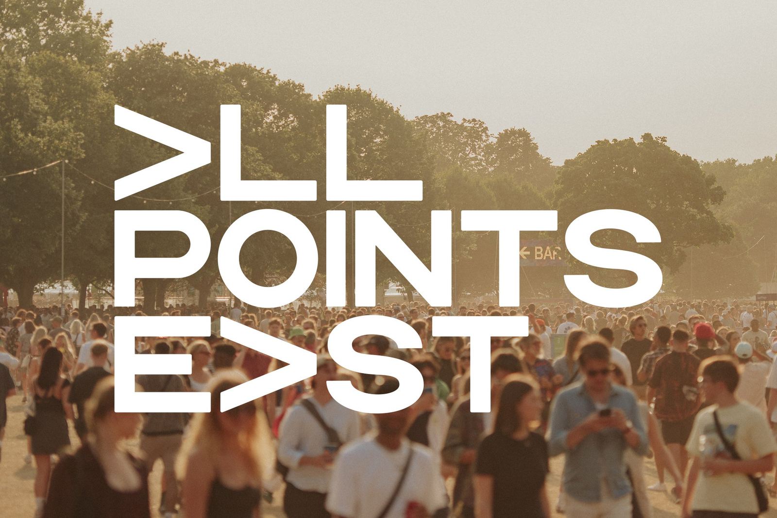 The official All Points East festival artwork, for the day Twenty One Pilots headline